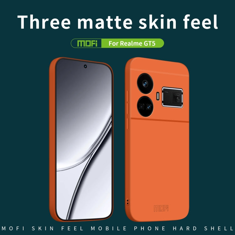 For Realme GT5 MOFI Qin Series Skin Feel All-inclusive PC Phone Case(Green) - Realme Cases by MOFI | Online Shopping South Africa | PMC TechLife