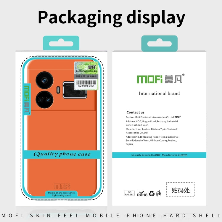 For Realme GT5 MOFI Qin Series Skin Feel All-inclusive PC Phone Case(Beige) - Realme Cases by MOFI | Online Shopping South Africa | PMC TechLife