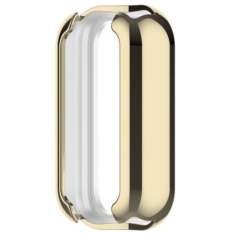 For Xiaomi Smart Band 8 Active Full Package TPU Electroplated Watch Protective Case(Light Gold) - Watch Cases by PMC TechLife | Online Shopping South Africa | PMC TechLife | Buy Now Pay Later Mobicred