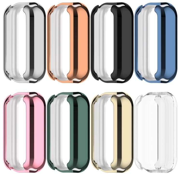 For Xiaomi Smart Band 8 Active Full Package TPU Electroplated Watch Protective Case(Silver) - Watch Cases by PMC TechLife | Online Shopping South Africa | PMC TechLife | Buy Now Pay Later Mobicred