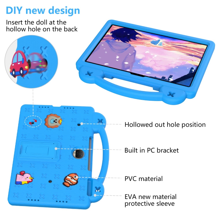 For Honor Pad 9 2023 12.1 Handle Kickstand Children EVA Shockproof Tablet Case(Sky Blue) - free shipping - PMC TechLife - Order now!