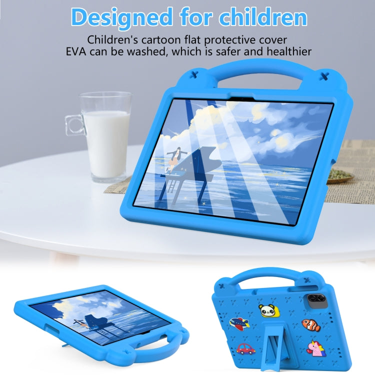 For Honor Pad X8a Handle Kickstand Children EVA Shockproof Tablet Case(Sky Blue) - Honor by PMC TechLife | Online Shopping South Africa | PMC TechLife | Buy Now Pay Later Mobicred