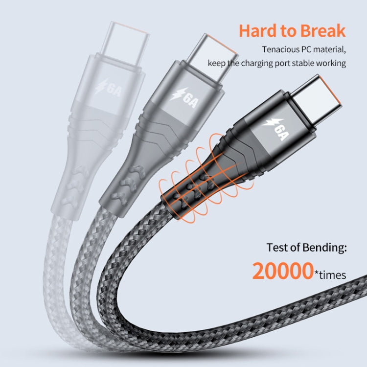 ENKAY 3-in-1 6A USB to Type-C / 8 Pin / Micro USB Multifunction Fast Charging Cable, Cable Length:1m(Black) - free shipping - PMC Jewellery - Order now!