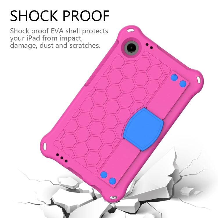 For Blackview Tab 60 8.7 2023 Honeycomb EVA Hybrid PC Tablet Case with Strap(RoseRed+Blue) - Others by PMC TechLife | Online Shopping South Africa | PMC TechLife