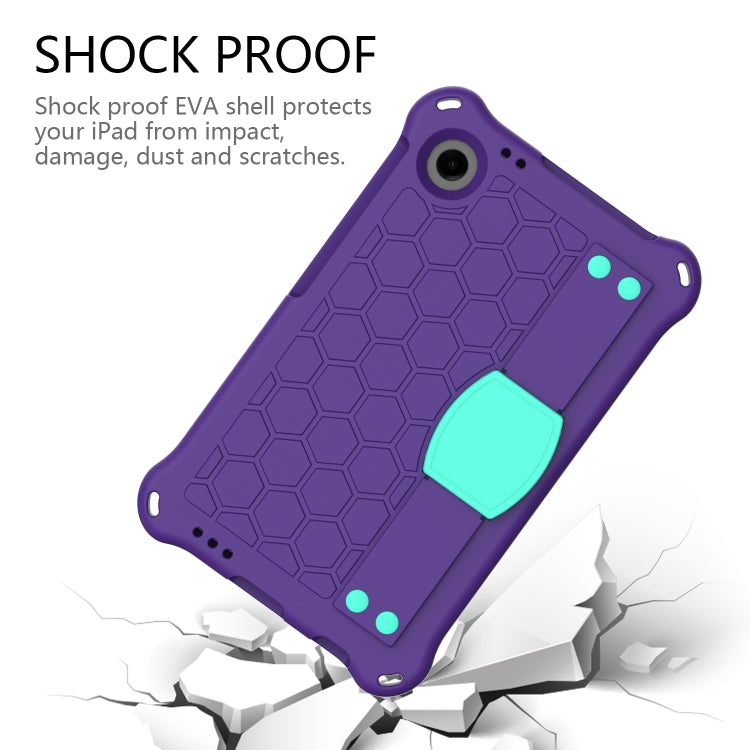 For Blackview Tab 60 8.7 2023 Honeycomb EVA Hybrid PC Tablet Case with Strap(Purple+Aqua) - free shipping - PMC TechLife - Order now!