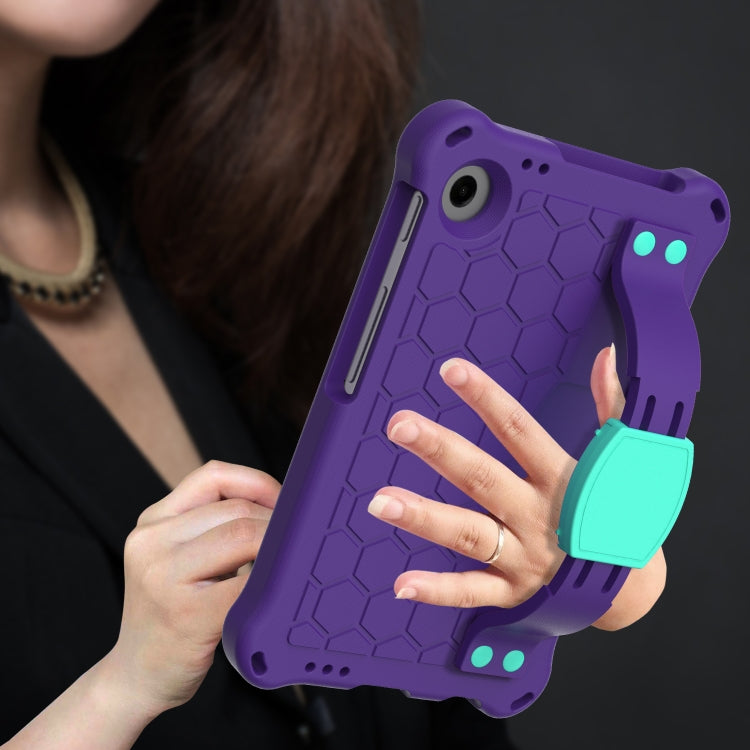 For Blackview Tab 60 8.7 2023 Honeycomb EVA Hybrid PC Tablet Case with Strap(Purple+Aqua) - free shipping - PMC TechLife - Order now!