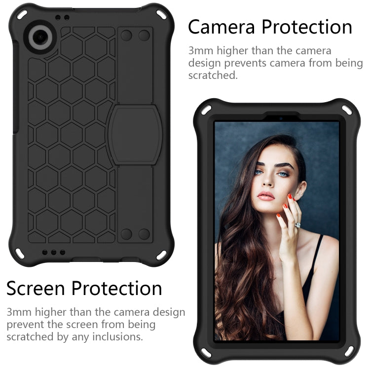 For Alcatel Joy Tab2 2020 / 3T 8.0 Honeycomb EVA Hybrid PC Tablet Case with Strap(Black+Black) - Others by PMC TechLife | Online Shopping South Africa | PMC TechLife | Buy Now Pay Later Mobicred