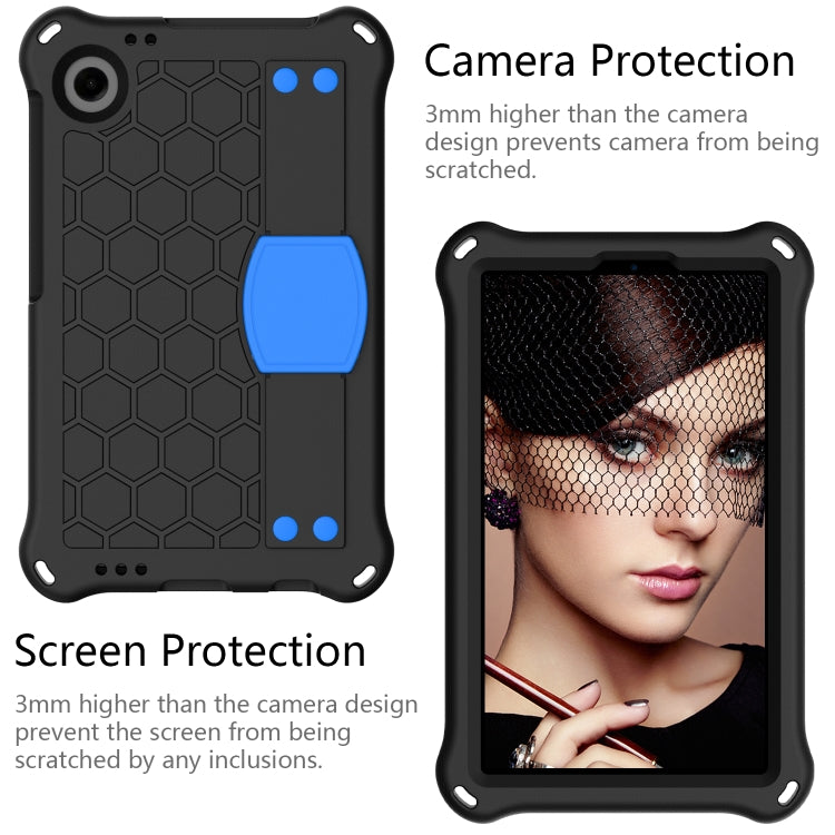 For Alcatel Joy Tab2 2020 / 3T 8.0 Honeycomb EVA Hybrid PC Tablet Case with Strap(Black+Blue) - Others by PMC TechLife | Online Shopping South Africa | PMC TechLife | Buy Now Pay Later Mobicred