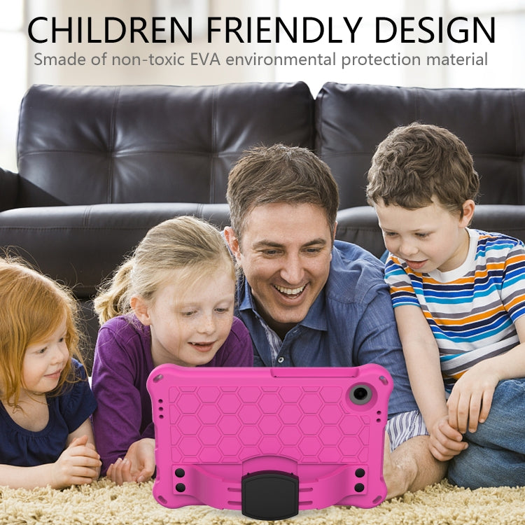 For Alcatel Joy Tab2 2020 / 3T 8.0 Honeycomb EVA Hybrid PC Tablet Case with Strap(Rose Red+Black) - Others by PMC TechLife | Online Shopping South Africa | PMC TechLife | Buy Now Pay Later Mobicred