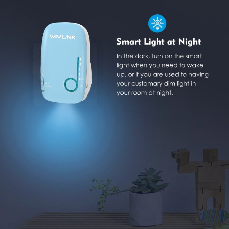 WAVLINK WN576K1 AC1200 Household WiFi Router Network Extender Dual Band Wireless Repeater, Plug:AU Plug (Blue) - free shipping - PMC Jewellery - Order now!