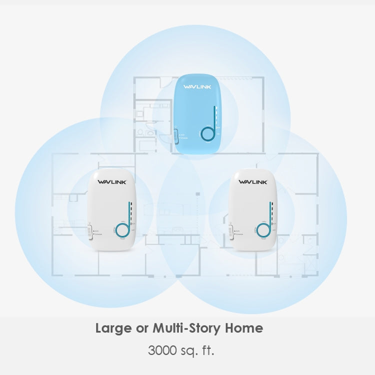 WAVLINK WN576K3 AC1200 Household WiFi Router Network Extender Dual Band Wireless Repeater, Plug:US Plug - free shipping - PMC Jewellery - Order now!