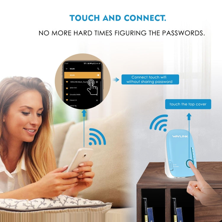WAVLINK WN576K3 AC1200 Household WiFi Router Network Extender Dual Band Wireless Repeater, Plug:US Plug - free shipping - PMC Jewellery - Order now!