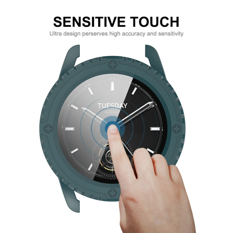 For Xiaomi Watch S3 ENKAY Hat-Prince Full Coverage PC + Tempered Glass Film Integrated Watch Case(Transparent) - Watch Cases by ENKAY | Online Shopping South Africa | PMC Jewellery | Buy Now Pay Later Mobicred