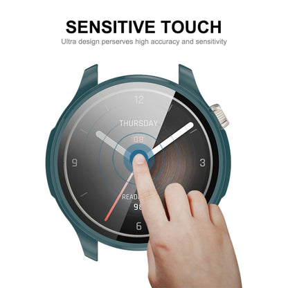 For Amazfit Balance A2286 ENKAY Hat-Prince Full Coverage Tempered Glass Film Integrated PC Watch Case(Transparent) - Watch Cases by ENKAY | Online Shopping South Africa | PMC Jewellery | Buy Now Pay Later Mobicred