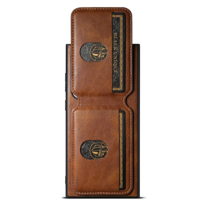 For Samsung Galaxy S24 Ultra Suteni H02 Leather Wallet Stand Back Phone Case(Brown) - Galaxy S24 Ultra 5G Cases by Suteni | Online Shopping South Africa | PMC Jewellery | Buy Now Pay Later Mobicred