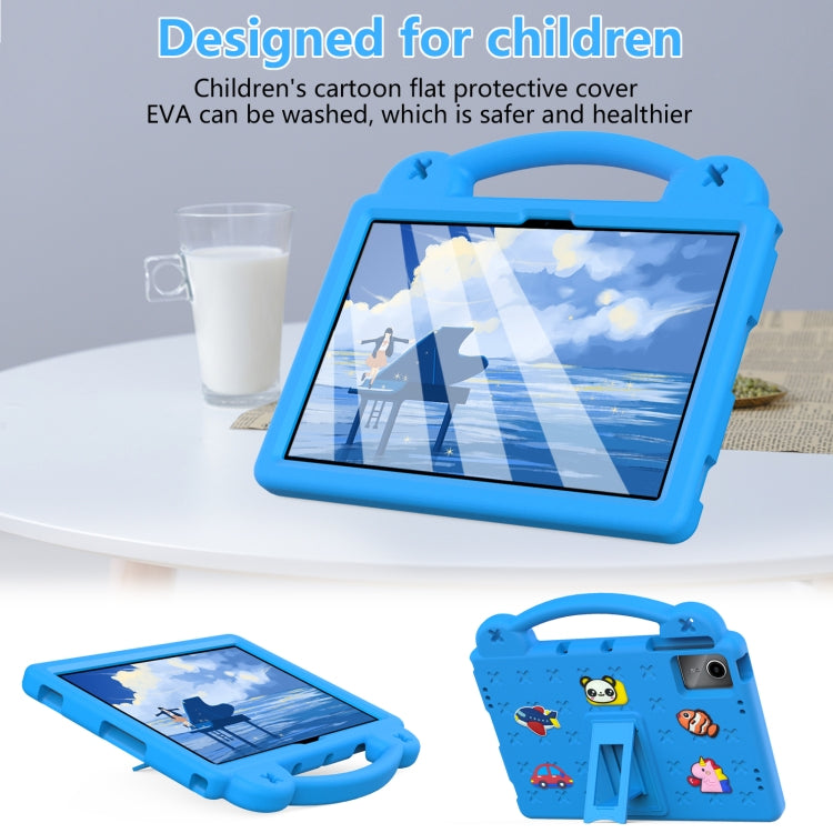 For Lenovo Tab P11 / J606F Handle Kickstand Children EVA Shockproof Tablet Case(Sky Blue) - Lenovo by PMC TechLife | Online Shopping South Africa | PMC TechLife | Buy Now Pay Later Mobicred