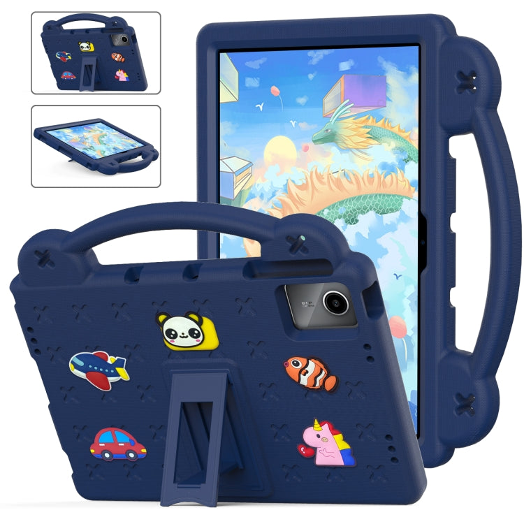 For Lenovo Tab P11 / J606F Handle Kickstand Children EVA Shockproof Tablet Case(Navy Blue) - Lenovo by PMC TechLife | Online Shopping South Africa | PMC TechLife | Buy Now Pay Later Mobicred