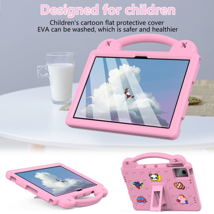 For TCL Tab 11 9466x3 Handle Kickstand Children EVA Shockproof Tablet Case(Pink) - Others by PMC TechLife | Online Shopping South Africa | PMC TechLife | Buy Now Pay Later Mobicred