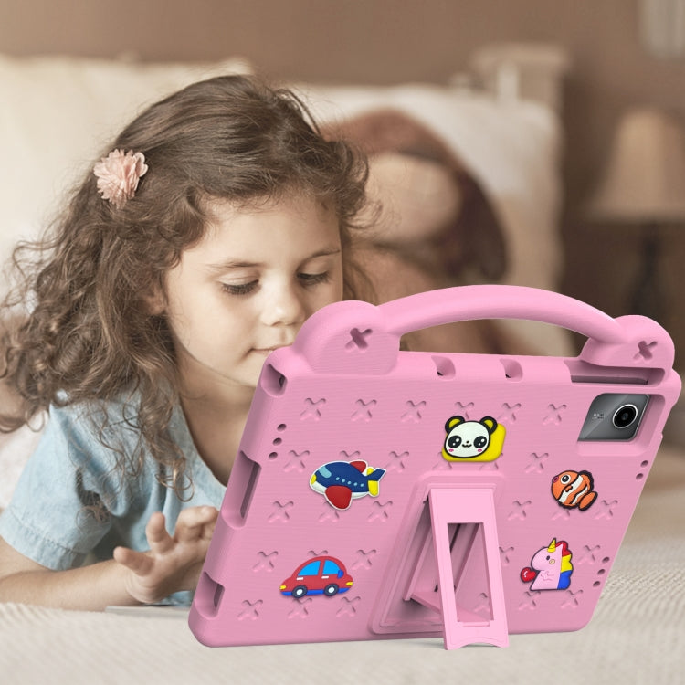 For TCL Tab 11 9466x3 Handle Kickstand Children EVA Shockproof Tablet Case(Pink) - Others by PMC TechLife | Online Shopping South Africa | PMC TechLife | Buy Now Pay Later Mobicred