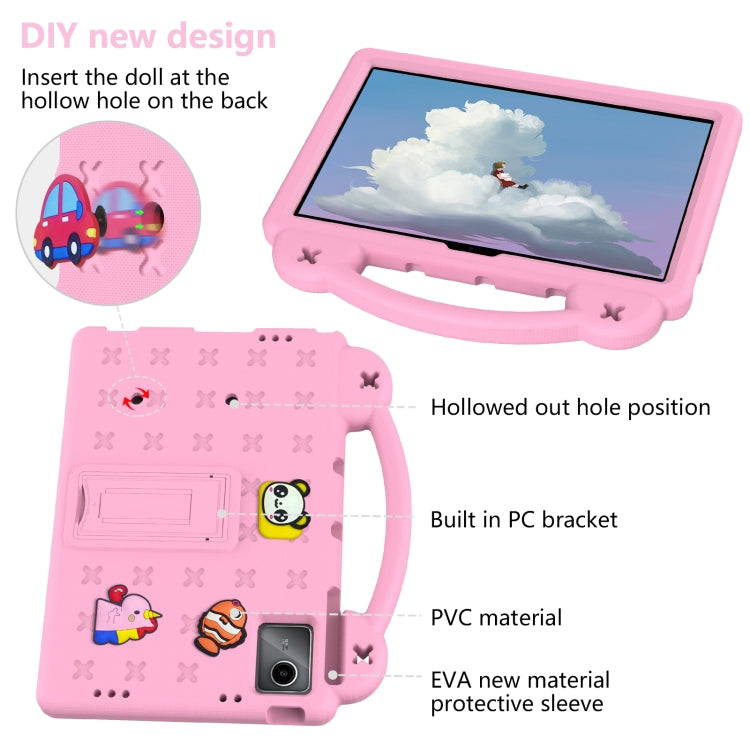 For TCL Tab 11 9466x3 Handle Kickstand Children EVA Shockproof Tablet Case(Pink) - Others by PMC TechLife | Online Shopping South Africa | PMC TechLife | Buy Now Pay Later Mobicred