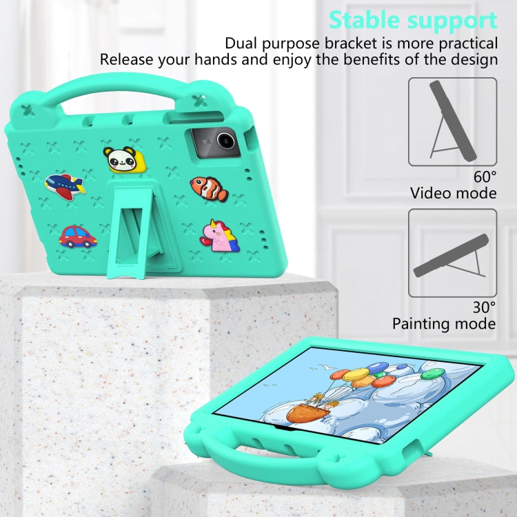 For TCL Tab 11 9466x3 Handle Kickstand Children EVA Shockproof Tablet Case(Mint Green) - Others by PMC TechLife | Online Shopping South Africa | PMC TechLife | Buy Now Pay Later Mobicred