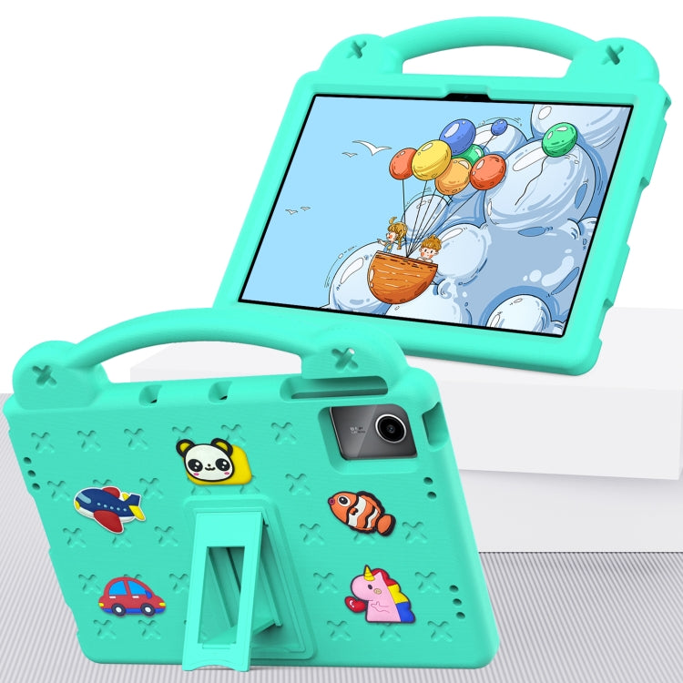 For TCL Tab 11 9466x3 Handle Kickstand Children EVA Shockproof Tablet Case(Mint Green) - Others by PMC TechLife | Online Shopping South Africa | PMC TechLife | Buy Now Pay Later Mobicred