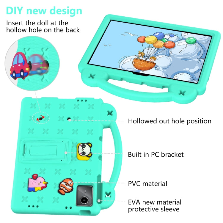 For TCL Tab 11 9466x3 Handle Kickstand Children EVA Shockproof Tablet Case(Mint Green) - Others by PMC TechLife | Online Shopping South Africa | PMC TechLife | Buy Now Pay Later Mobicred
