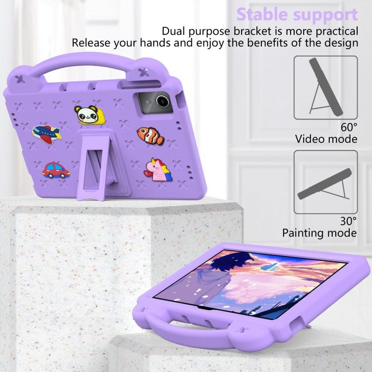 For TCL Tab 11 9466x3 Handle Kickstand Children EVA Shockproof Tablet Case(Light Purple) - Others by PMC TechLife | Online Shopping South Africa | PMC TechLife | Buy Now Pay Later Mobicred