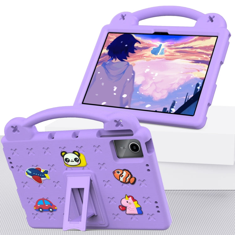 For TCL Tab 11 9466x3 Handle Kickstand Children EVA Shockproof Tablet Case(Light Purple) - Others by PMC TechLife | Online Shopping South Africa | PMC TechLife | Buy Now Pay Later Mobicred