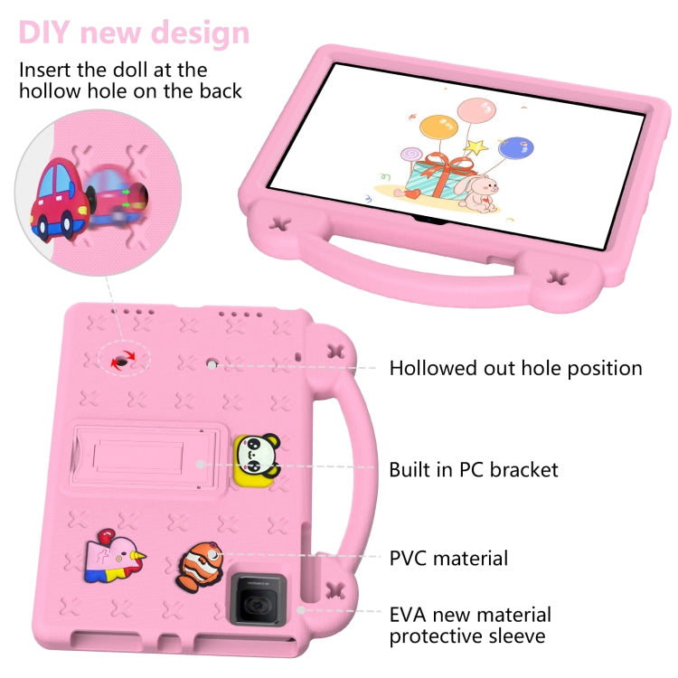 For TCL Tab 10 Gen2 10.36 2023 Handle Kickstand Children EVA Shockproof Tablet Case(Pink) - Others by PMC TechLife | Online Shopping South Africa | PMC TechLife | Buy Now Pay Later Mobicred