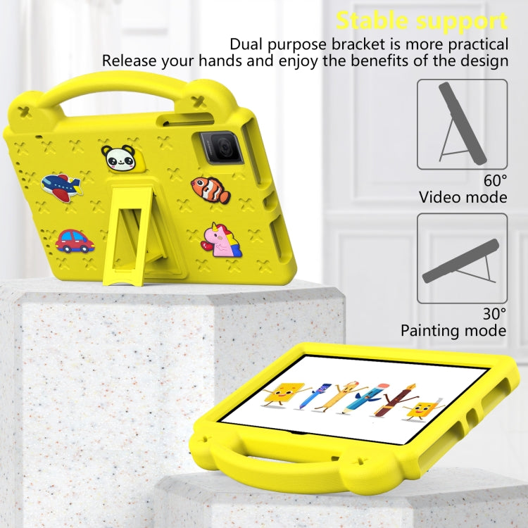 For TCL Tab 10 Gen2 10.36 2023 Handle Kickstand Children EVA Shockproof Tablet Case(Yellow) - Others by PMC TechLife | Online Shopping South Africa | PMC TechLife | Buy Now Pay Later Mobicred