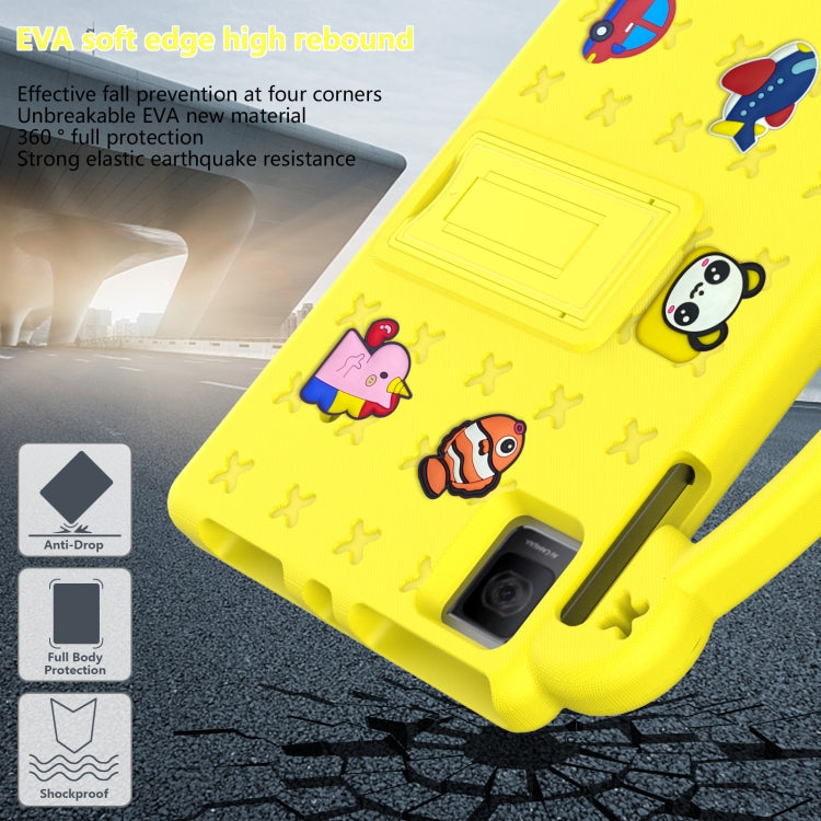 For TCL Tab 10 Gen2 10.36 2023 Handle Kickstand Children EVA Shockproof Tablet Case(Yellow) - Others by PMC TechLife | Online Shopping South Africa | PMC TechLife | Buy Now Pay Later Mobicred