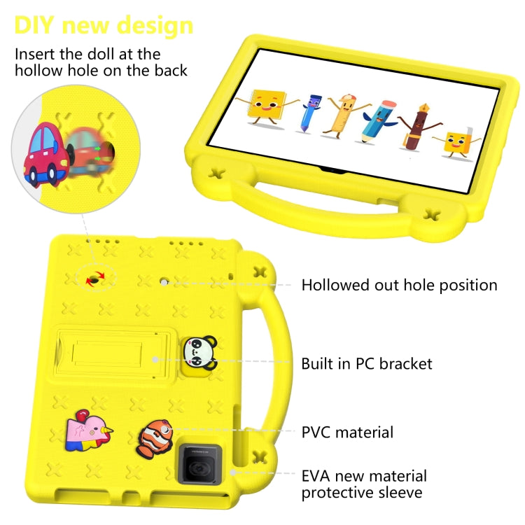 For TCL Tab 10 Gen2 10.36 2023 Handle Kickstand Children EVA Shockproof Tablet Case(Yellow) - Others by PMC TechLife | Online Shopping South Africa | PMC TechLife | Buy Now Pay Later Mobicred