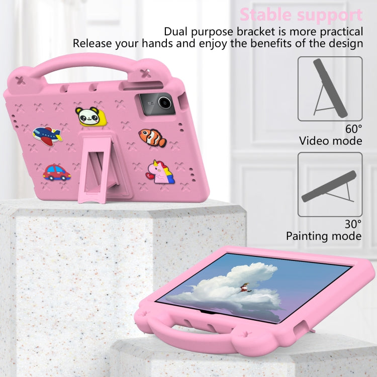 For DOOGEE T30 Pro 11 2023 Handle Kickstand Children EVA Shockproof Tablet Case(Pink) - Others by PMC Jewellery | Online Shopping South Africa | PMC Jewellery | Buy Now Pay Later Mobicred