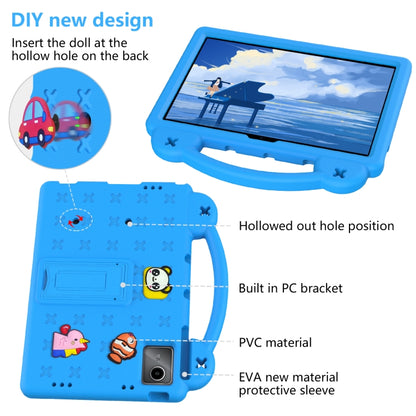 For DOOGEE T30 Pro 11 2023 Handle Kickstand Children EVA Shockproof Tablet Case(Sky Blue) - Others by PMC Jewellery | Online Shopping South Africa | PMC Jewellery | Buy Now Pay Later Mobicred