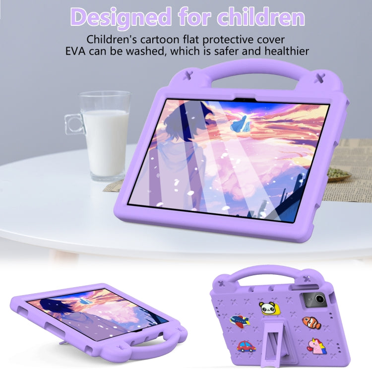 For DOOGEE T30 Pro 11 2023 Handle Kickstand Children EVA Shockproof Tablet Case(Light Purple) - Others by PMC TechLife | Online Shopping South Africa | PMC TechLife | Buy Now Pay Later Mobicred