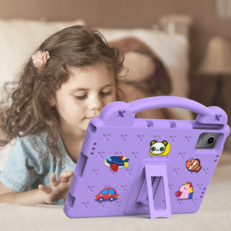 For DOOGEE T30 Pro 11 2023 Handle Kickstand Children EVA Shockproof Tablet Case(Light Purple) - Others by PMC TechLife | Online Shopping South Africa | PMC TechLife | Buy Now Pay Later Mobicred