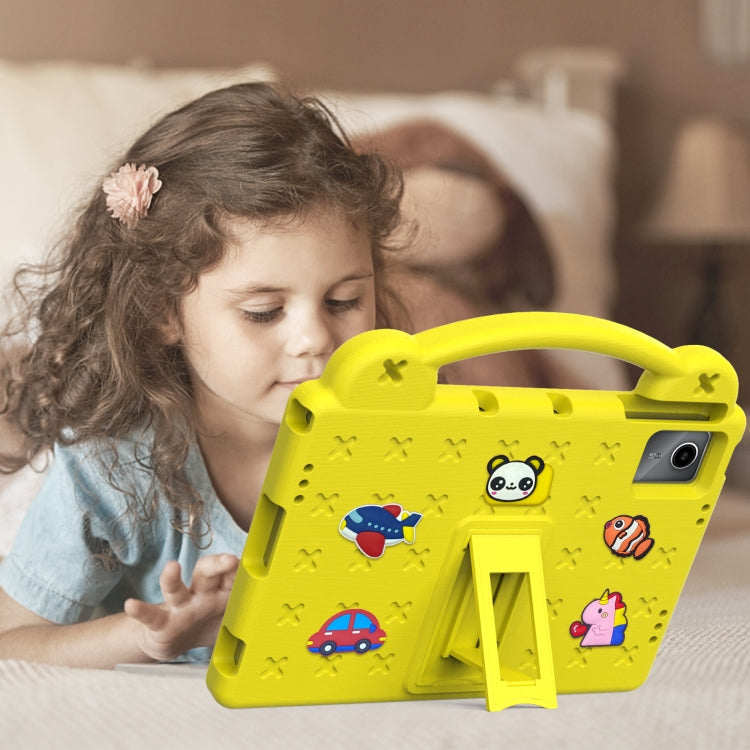 For DOOGEE T30 Pro 11 2023 Handle Kickstand Children EVA Shockproof Tablet Case(Yellow) - Others by PMC TechLife | Online Shopping South Africa | PMC TechLife | Buy Now Pay Later Mobicred