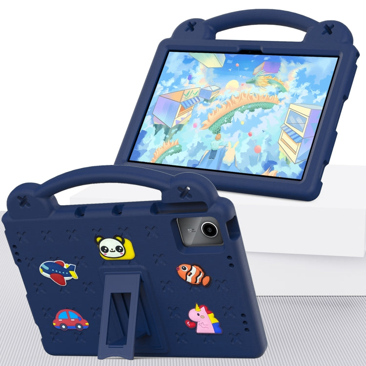 For DOOGEE T30 Pro 11 2023 Handle Kickstand Children EVA Shockproof Tablet Case(Navy Blue) - Others by PMC TechLife | Online Shopping South Africa | PMC TechLife | Buy Now Pay Later Mobicred