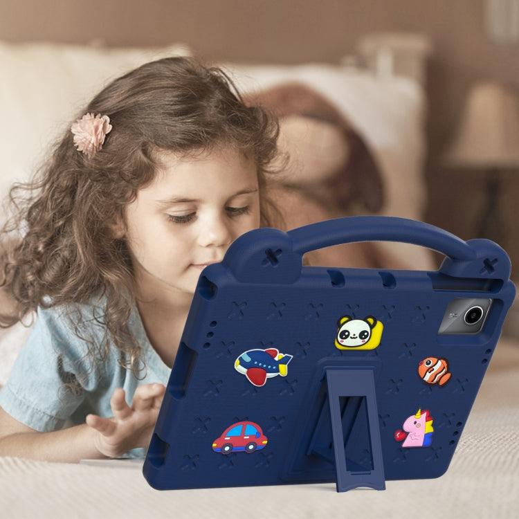 For Huawei MetePad 11 2023 / 2021 Handle Kickstand Children EVA Shockproof Tablet Case(Navy Blue) - Huawei by PMC TechLife | Online Shopping South Africa | PMC TechLife | Buy Now Pay Later Mobicred
