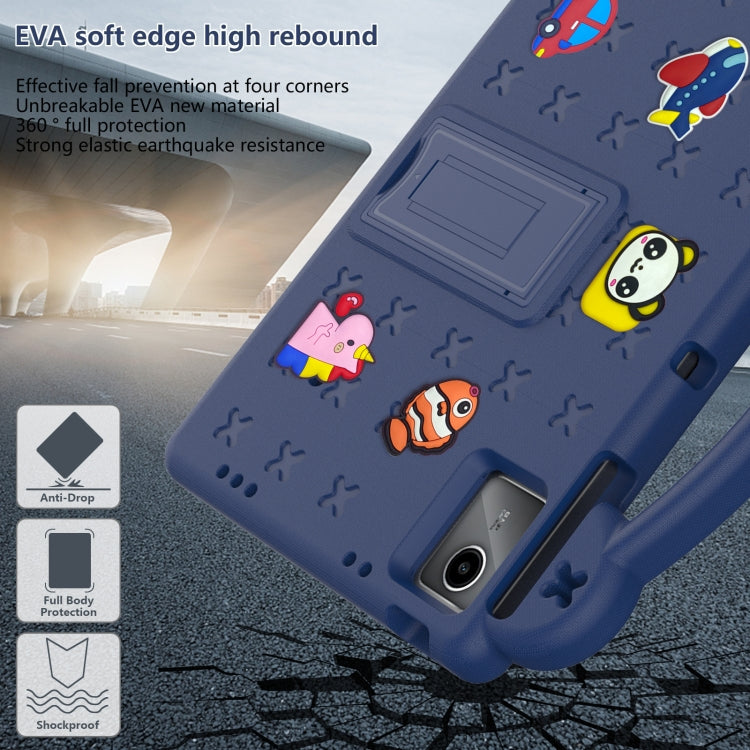 For Huawei MetePad 11 2023 / 2021 Handle Kickstand Children EVA Shockproof Tablet Case(Navy Blue) - Huawei by PMC TechLife | Online Shopping South Africa | PMC TechLife | Buy Now Pay Later Mobicred