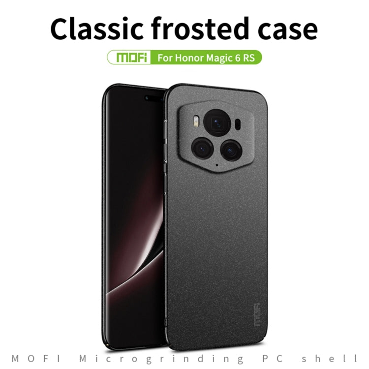 For Honor Magic6 RSR MOFI Fandun Series Frosted PC Ultra-thin All-inclusive Phone Case(Green) - Honor Cases by MOFI | Online Shopping South Africa | PMC Jewellery | Buy Now Pay Later Mobicred