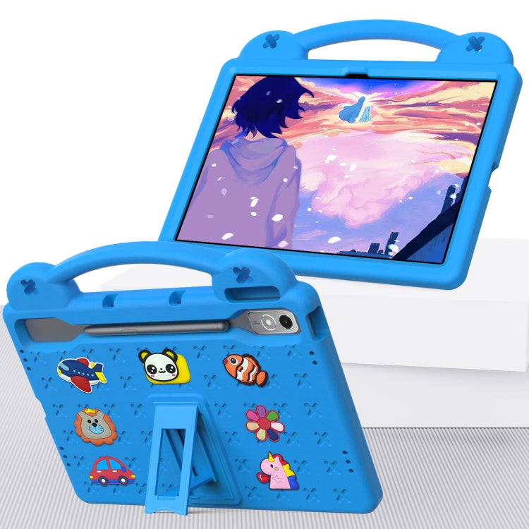 For  Lenovo Tab  P12 / Xiaoxin Pad Pro 12.7 Handle Kickstand Children EVA Shockproof Tablet Case(Sky Blue) - Lenovo by PMC TechLife | Online Shopping South Africa | PMC TechLife | Buy Now Pay Later Mobicred