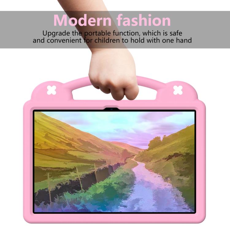 For  Lenovo Xiaoxin Pad Pro 12.7 2025 Handle Kickstand Children EVA Shockproof Tablet Case(Pink) - Lenovo by PMC TechLife | Online Shopping South Africa | PMC TechLife | Buy Now Pay Later Mobicred