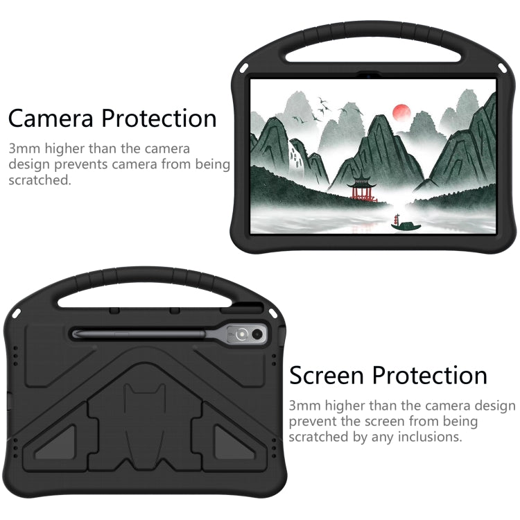 For Lenovo Tab P12 EVA Shockproof Tablet Case with Holder(Black) - Lenovo by PMC TechLife | Online Shopping South Africa | PMC TechLife | Buy Now Pay Later Mobicred
