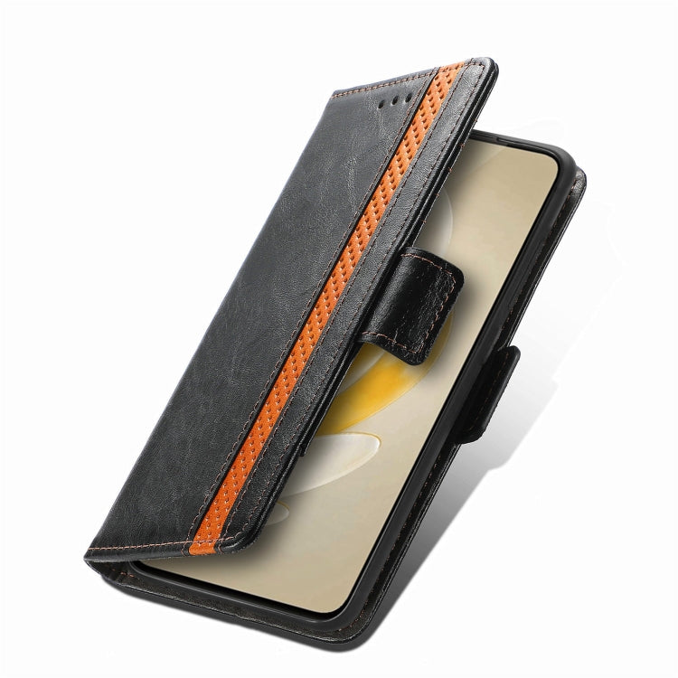 For vivo X100 CaseNeo Splicing Dual Magnetic Buckle Leather Phone Case(Black) - vivo Cases by PMC TechLife | Online Shopping South Africa | PMC TechLife | Buy Now Pay Later Mobicred
