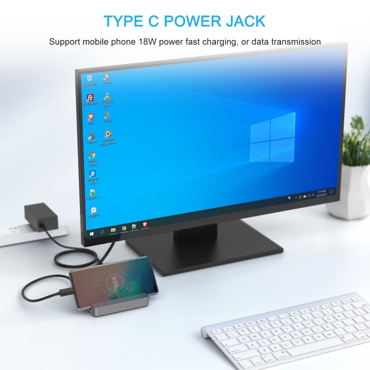 WAVLINK WL-UHP3D01 Portable Type-C Cell Phone Docking Station Multi-Port USB HUB Adapter(US Plug) - free shipping - PMC Jewellery - Order now!
