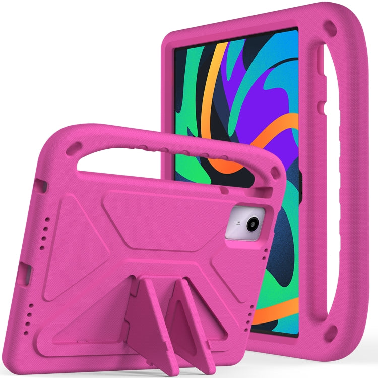 For Amazon Fire Max 11 2023 Handle EVA Shockproof Tablet Case with Holder(Rose Red) - Amazon by PMC TechLife | Online Shopping South Africa | PMC TechLife | Buy Now Pay Later Mobicred