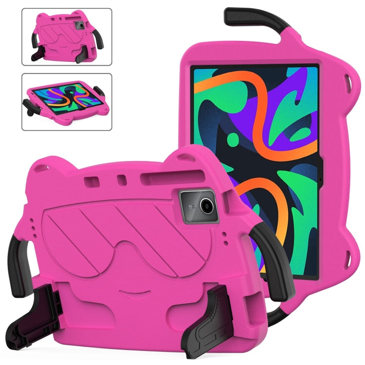 For Lenovo Xiaoxin Pad 2024/Tab M11 Ice Baby EVA Shockproof Hard PC Tablet Case(Rose Red+Black) - Lenovo by PMC Jewellery | Online Shopping South Africa | PMC Jewellery | Buy Now Pay Later Mobicred