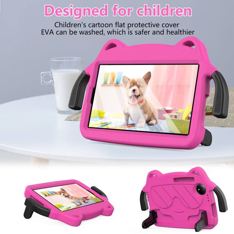 For TCL Tab 8 Gen2 2024 Ice Baby EVA Shockproof Hard PC Tablet Case(Rose Red+Black) - Others by PMC TechLife | Online Shopping South Africa | PMC TechLife | Buy Now Pay Later Mobicred